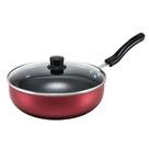 Frigideira Alta Wok Antiaderente 26 Cm Tampa De Vidro