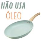 Frigideira Antiaderente 24cm Aprimorada Nano-Cerâmica Superfície Redução De Óleo Saudável Multiuso