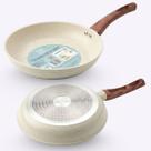 Frigideira Antiaderente 24cm com Revestimento Cerâmico Cabo Soft Touch Durável Não Gruda Compatível com Fogão a Gás Elétrico Indução e Cooktop