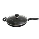 Frigideira Antiaderente 4 Ovos Teflon Preta Com Tampa