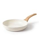 Frigideira Antiaderente CAROTE, Panela para Omelete, Panela de Granito Saudável e Não Tóxica, Compatível com Indução, com Cabo Resistente ao Calor, Livre de PFOA, Creme Branco, 30 cm Frigideira Antiaderente CAROTE, Panela para Omelete, Panela de Granito Saudável e Não Tóxica, Compatível com Indução, com Cabo Resistente ao Calor, Livre de PFOA, Creme Branco, 30 cm