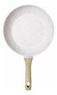Frigideira Antiaderente Cerâmica 24CM Bege Indução Mundiart Frigideira Antiaderente Cerâmica 24CM Bege Indução Mundiart