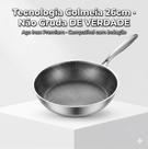 Frigideira Antiaderente Colmeia Inox 26cm Premium