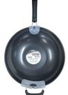 Frigideira antiaderente indução 34cm alumínio multifuncional preta cabo antitérmico ovos carnes legumes fogão gás elétrico moderna