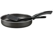 Frigideira Antiaderente Tramontina de Alumínio Paris Chumbo 22cm com Espátula