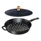 Frigideira Assadeira Grill Furada de Ferro Fundido 30cm Frigideira Assadeira Grill Furada de Ferro Fundido 30cm