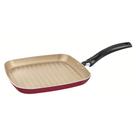 Frigideira Bistequeira 24cm Vermelha Tramontina Turim Alumínio Antiaderente Starflon Max