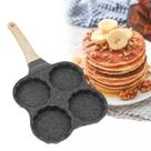 Frigideira Caçarola 4 Ovos Antiaderente Com Alça Hamburguer Panqueca Cozinha Preto