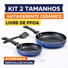 Frigideira Ceramica Antiaderente Jogo com 2 peças 12cm 18cm Ovos Hambúrguer Omelete