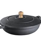 Frigideira com Alça de Ferro e Tampa de Ferro 26Cm