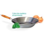 Frigideira de Aço Carbono 25 cm com Cabo de Madeira - Jamar Frigideira de Aço Carbono 25 cm com Cabo de Madeira - Jamar