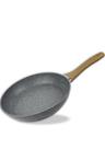 Frigideira de ceramica antiaderente 24cm cinza nao gruda Utilizze