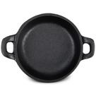 Frigideira de Ferro Fundido Ziliny Mini 13cm Resistente ao Forno Preta