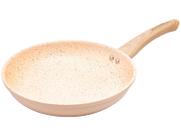 Frigideira de inducao em aluminio com revestimento ceramico granilite bege 24cm Frigideira de inducao em aluminio com revestimento ceramico granilite bege 24cm