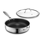 Frigideira Deep Sauté HexClad Hybrid Antiaderente 3,3 L com tampa Frigideira Deep Sauté HexClad Hybrid Antiaderente 3,3 L com tampa