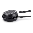 Frigideira Dupla Gourmet 55118 Preta 20cm - Multiflon