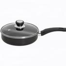 Frigideira Eterna Antiaderente Preto 22 cm com Tampa de Vidro - Nigro - Nigro Alumínio