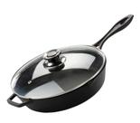 Frigideira Ferro Fundido Líder com Tampa de Vidro 26 cm Frigideira Ferro Fundido Líder com Tampa de Vidro 26 cm