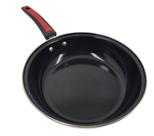Frigideira Funda Alumínio com 24cm Antiaderente Wok Em Casa Tem - Preta - Emcasatem