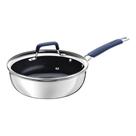 Frigideira Funda Tampa Tramontina Romagna Aço Inox Alumínio Cerâmico Black Stone 24 Cm 3,1 L Tramontina