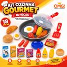 Frigideira Gourmet Kit Cozinha Infantil Com Comidinhas 18pçs Frigideira Gourmet Kit Cozinha Infantil Com Comidinhas 18pçs
