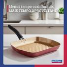 Frigideira Grill Antiaderente 30Cm Cereja Nacional