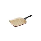 Frigideira Grill Estriada Quadrada 28 Cereja-