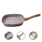 Frigideira Grill Quadrado 24cm Revestimento Cerâmico Antiaderente Indução