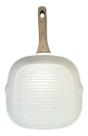 Frigideira Grill Quadrado Indução Fundo Triplo e Revestimento Ceramico Marmol 24cm Mimo Style