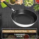 Frigideira industrial grande 30 cm linha gourmet, antiaderente, marca fortaleza