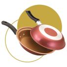 Frigideira Omeleteira Antiaderente 18cm Teflon Não Gruda