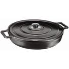 Frigideira Paella 36cm Tampa Metálica Alça Ferro Panela Mineira
