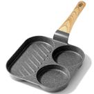 Frigideira para Ovos GiPP de 3 Seções Antiaderente 20 cm para Omelete