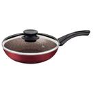 Frigideira Paris Alumínio 26cm 2,9L Antiaderente Starflon Vermelha c/ Tampa Tramontina - 28520726