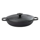 Frigideira Sautoir Ferro Fundido Tampa Ferro Santana 24 Cm