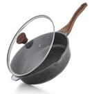 Frigideira SENSARTE Antiaderente Deep, frigideira de 30 cm com tampa