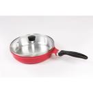 Frigideira Tampa de Vidro 24cm Vermelha Cava Frigideira Tampa de Vidro 24cm Vermelha Cava