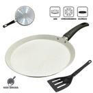 Frigideira Tapioqueira Crepeira Panqueca Tapioca Antiaderente 22cm Eko Bege Multiflon