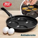 Frigideira Teflon 4 Ovos Antiaderente Com Espátula De Nylon Frigideira Teflon 4 Ovos Antiaderente Com Espátula De Nylon
