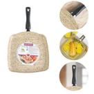 Frigideira Top Quality Grill 24cm Quadrada Bege Stone