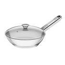Frigideira Tramontina Allegra em Aço Inox com Fundo Triplo 20 cm 1,30 L Frigideira Tramontina Allegra em Aço Inox com Fundo Triplo 20 cm 1,30 L