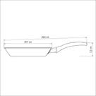 Frigideira Turim com Revestimento Interno e Externo em Antiaderente Starflon Max 16cm Vermelha - Tramontina
