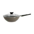 Frigideira Wok Alumínio Injetado com Revestimento Cerâmico Marble Vanilla 30cm - Neoflam