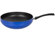 Frigideira Wok Antiaderente Multiflon de Alumínio Color Azul 28cm