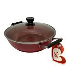 Frigideira Wok Com Tampa De Vidro Frigideira Wok Com Tampa De Vidro