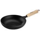 Frigideira Wok Ferro Fundido Cabo de Madeira 18CM 0,8L Panela Mineira Frigideira Wok Ferro Fundido Cabo de Madeira 18CM 0,8L Panela Mineira