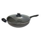 Frigideira Wok Qualité Antiaderente 30 cm Grafite T. Vidro