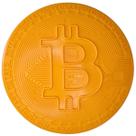 Frisbee Bitcoin Ouro Brinquedo Interativo para Cães