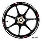Friso Adesivo Refletivo Roda De Moto Honda Cg Titan Vermelho