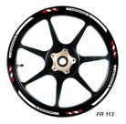 Friso Adesivo Refletivo Roda De Moto Honda Cg Titan Vermelho